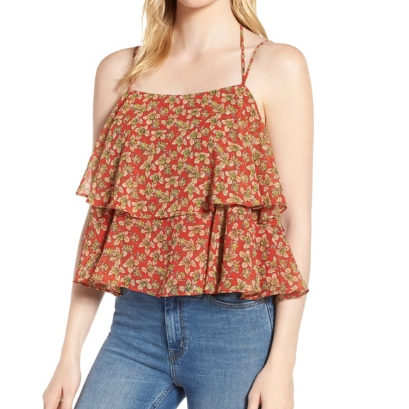 Rebecca Minkoff tiered flutter tank - Picture 2 of 3